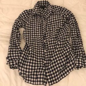 J Crew Gingham Top